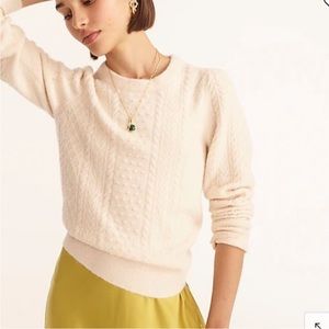 J. Crew Stretch Wool Cableknit Sweater Item BB408